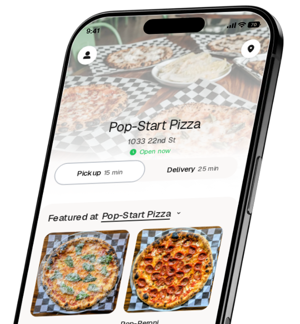 Pop-Start Pizza app preview